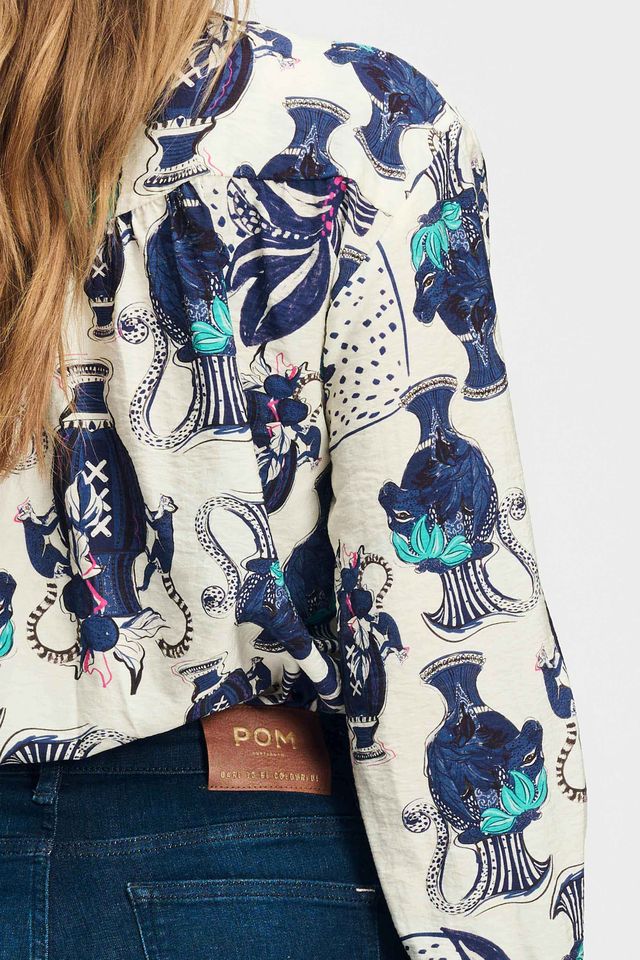 POM BLOUSE | Milly Vases Cream