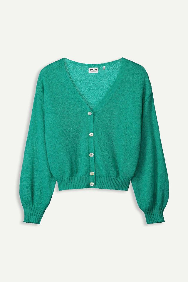 POM CARDIGAN | Fresh Green