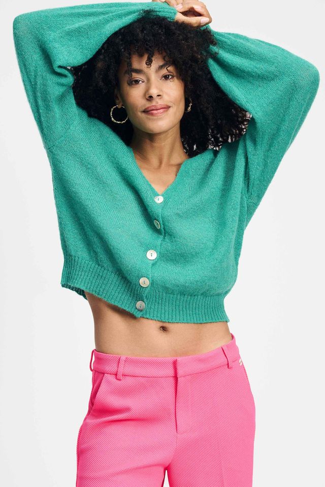 POM CARDIGAN | Fresh Green