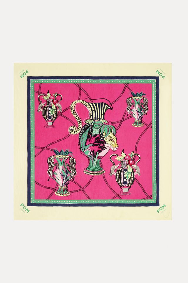 POM SHAWL | Vases Pink