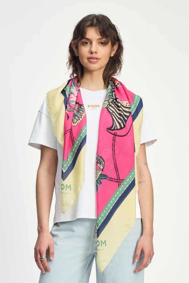 POM SHAWL | Vases Pink
