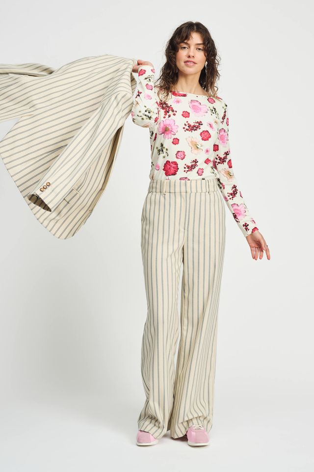 POM PANTS | Striped Cream
