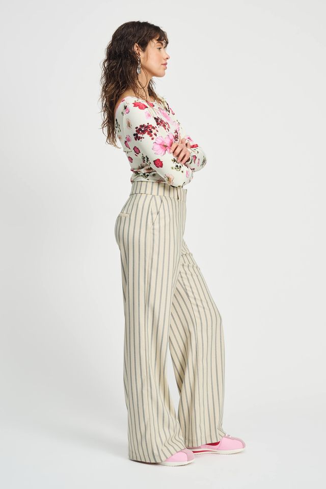 POM PANTS | Striped Cream