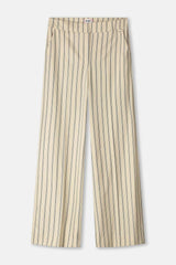 POM PANTS | Striped Cream