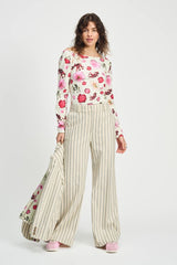 POM PANTS | Striped Cream