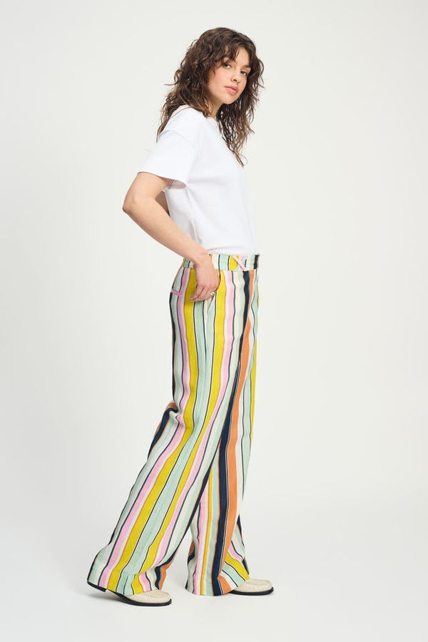 POM PANTS | Linen Paradise Stripes