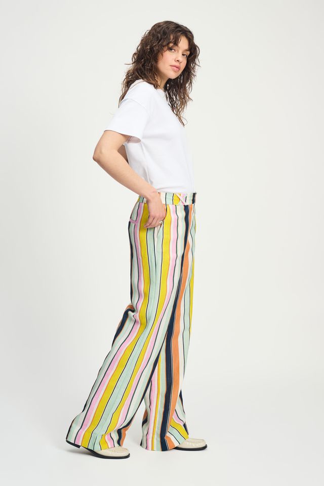 POM PANTS | Linen Paradise Stripes