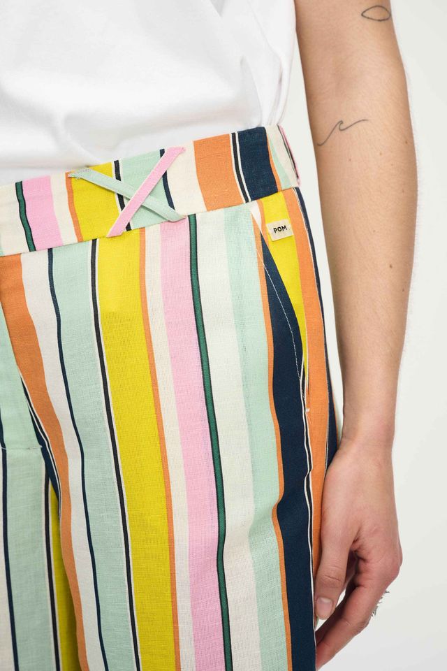 POM PANTS | Linen Paradise Stripes