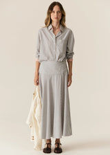 VERA LS SHIRT in Blue Stripe by Pol Clothing