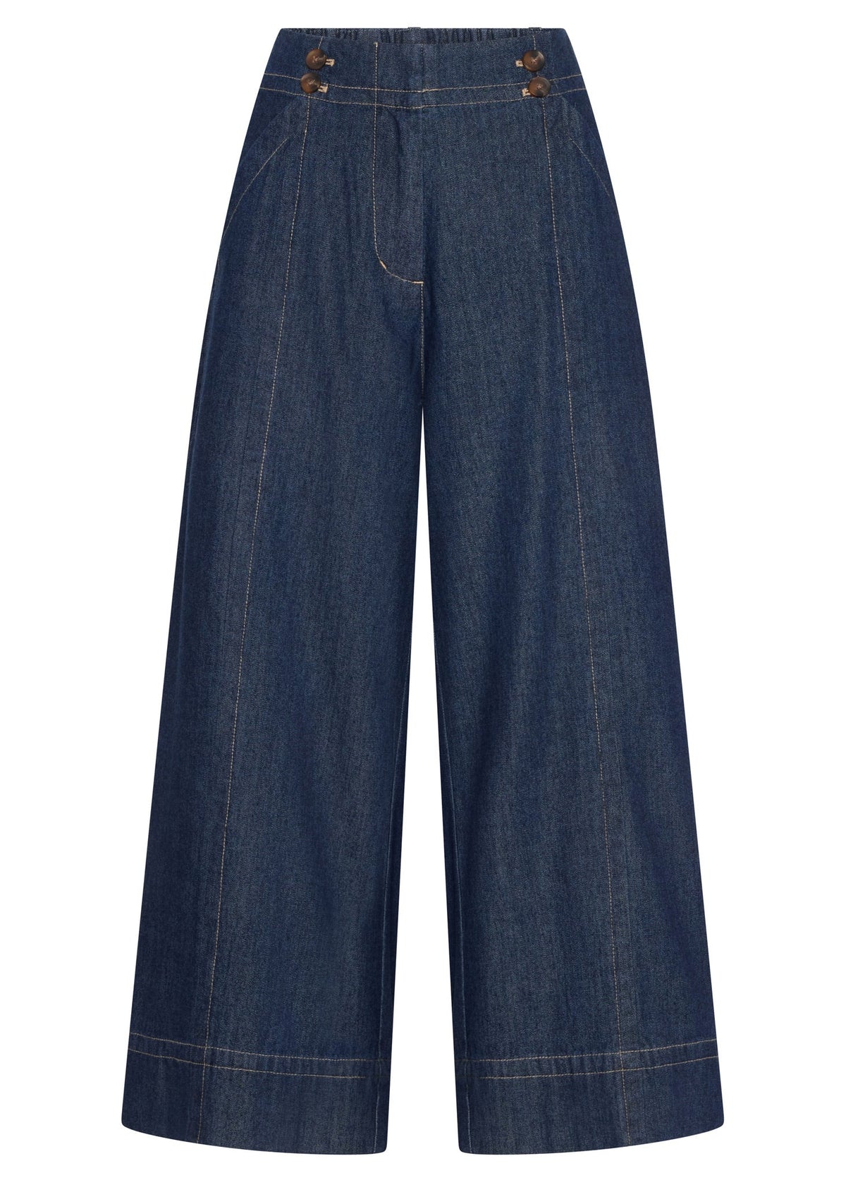 ANISE CROP PANT in Denim by Pol Clothing