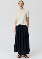 CEDAR LUREX KNIT TOP in Chalk + Silver by Pol Clothing
