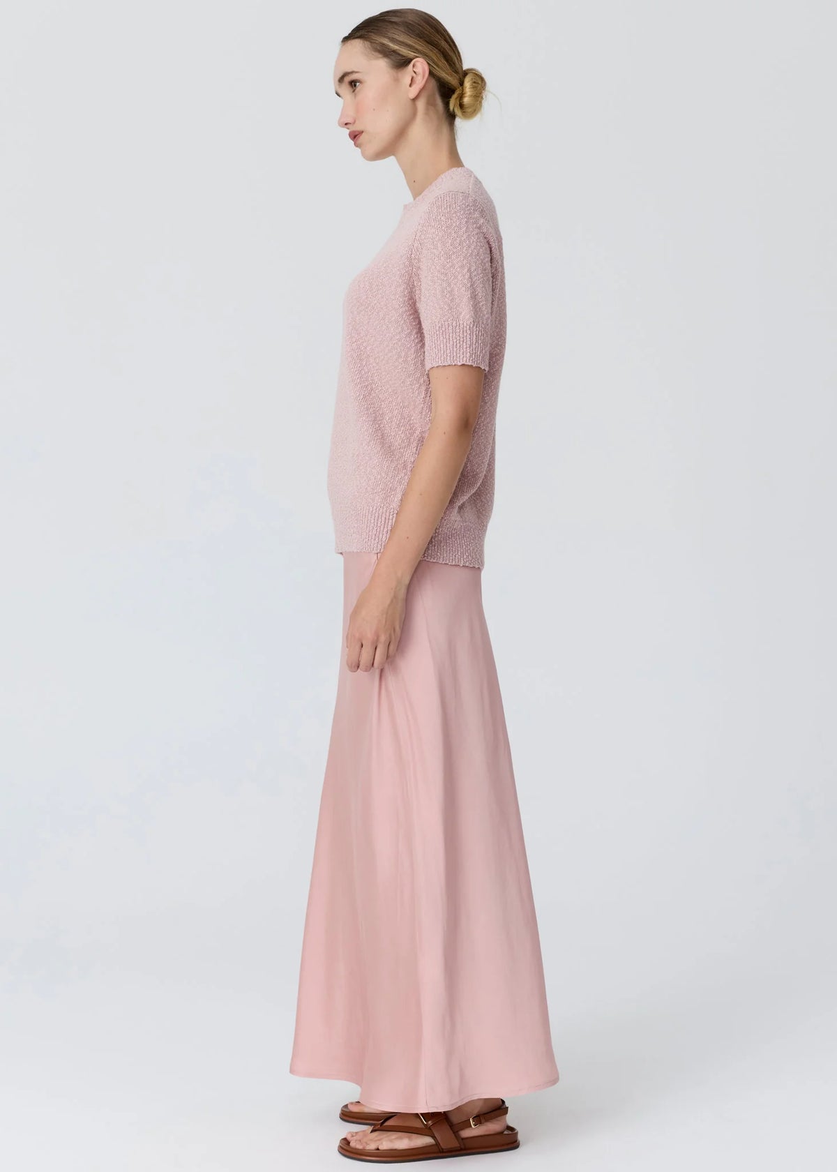 CEDAR LUREX KNIT TOP in Pink + Rose by Pol Clothing