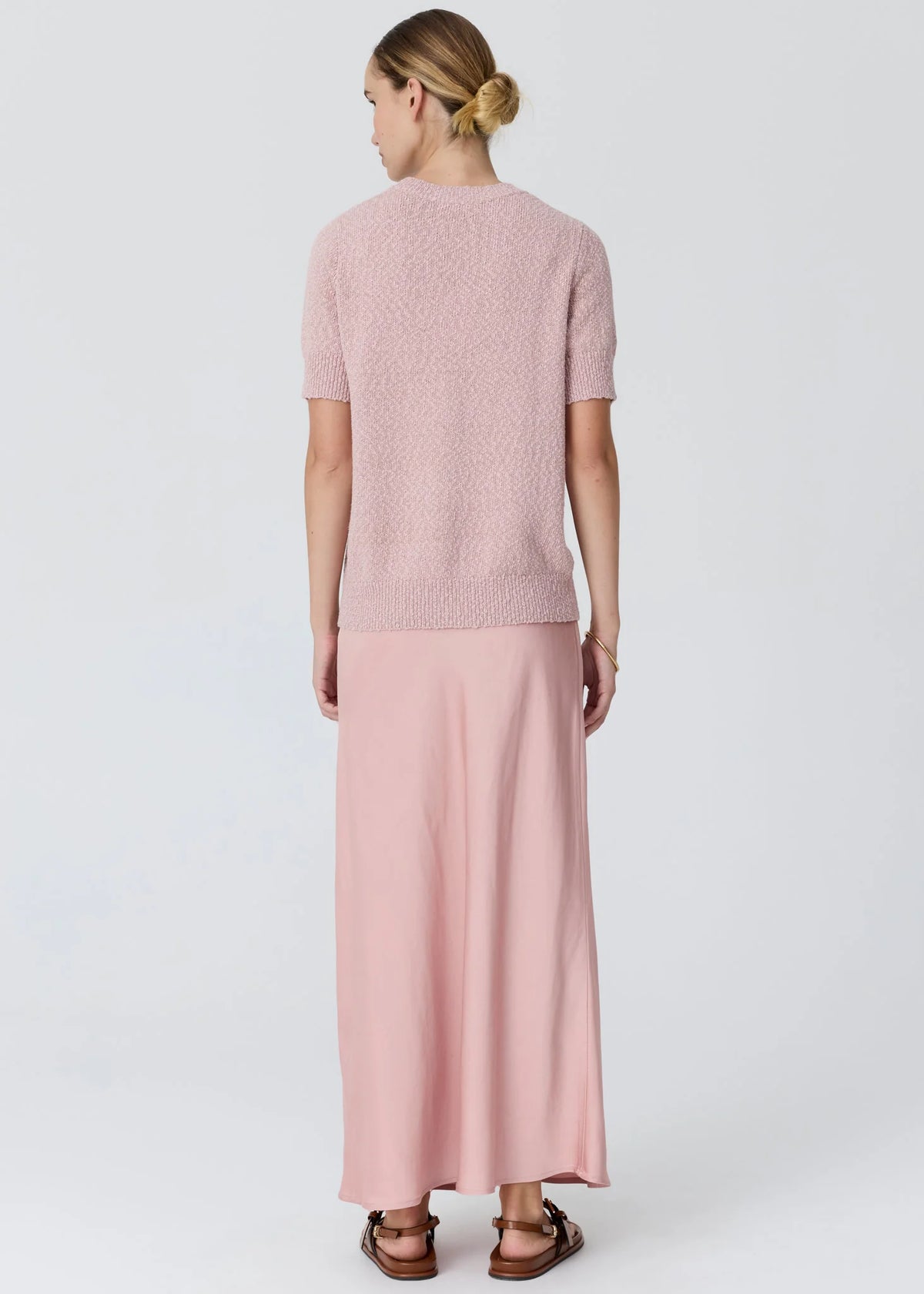 CEDAR LUREX KNIT TOP in Pink + Rose by Pol Clothing
