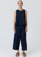 ANISE CROP PANT in Denim by Pol Clothing
