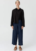 ANISE CROP PANT in Denim by Pol Clothing