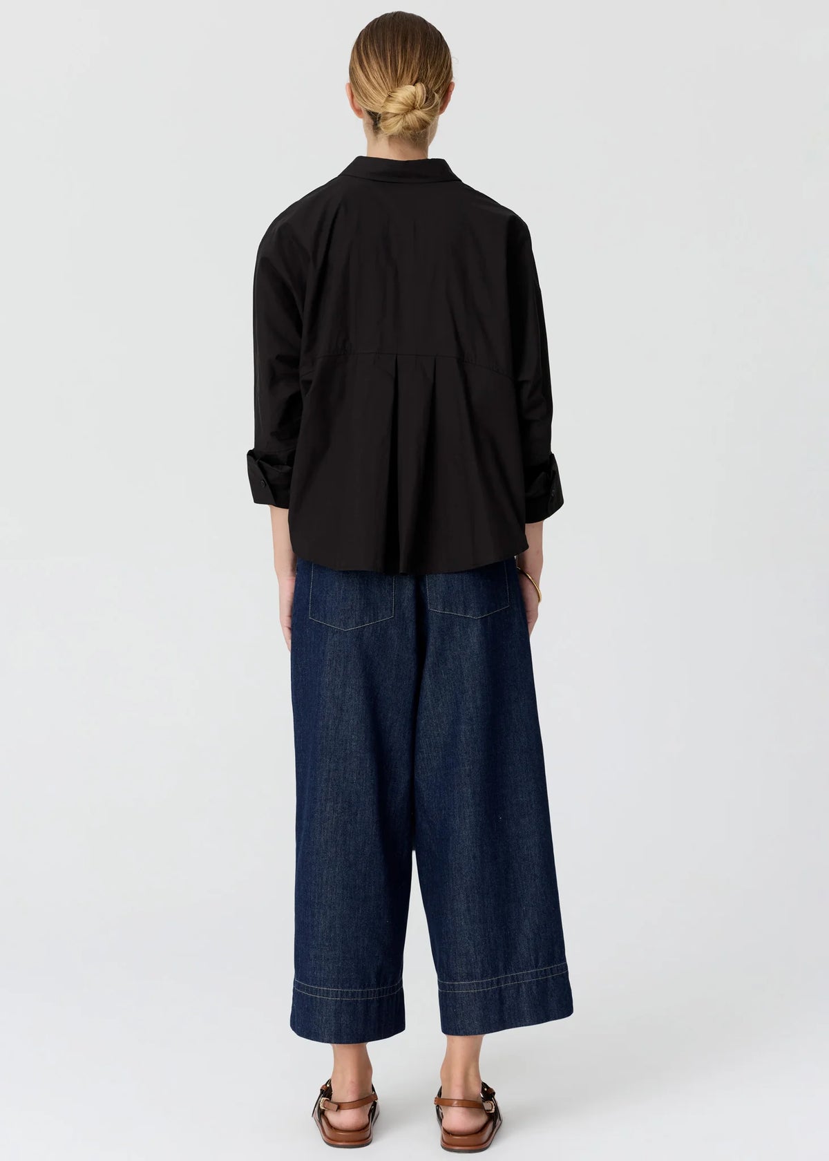 ANISE CROP PANT in Denim by Pol Clothing