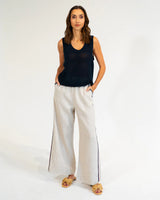 PALM COVE KNIT TANK in Navy by Elms and King