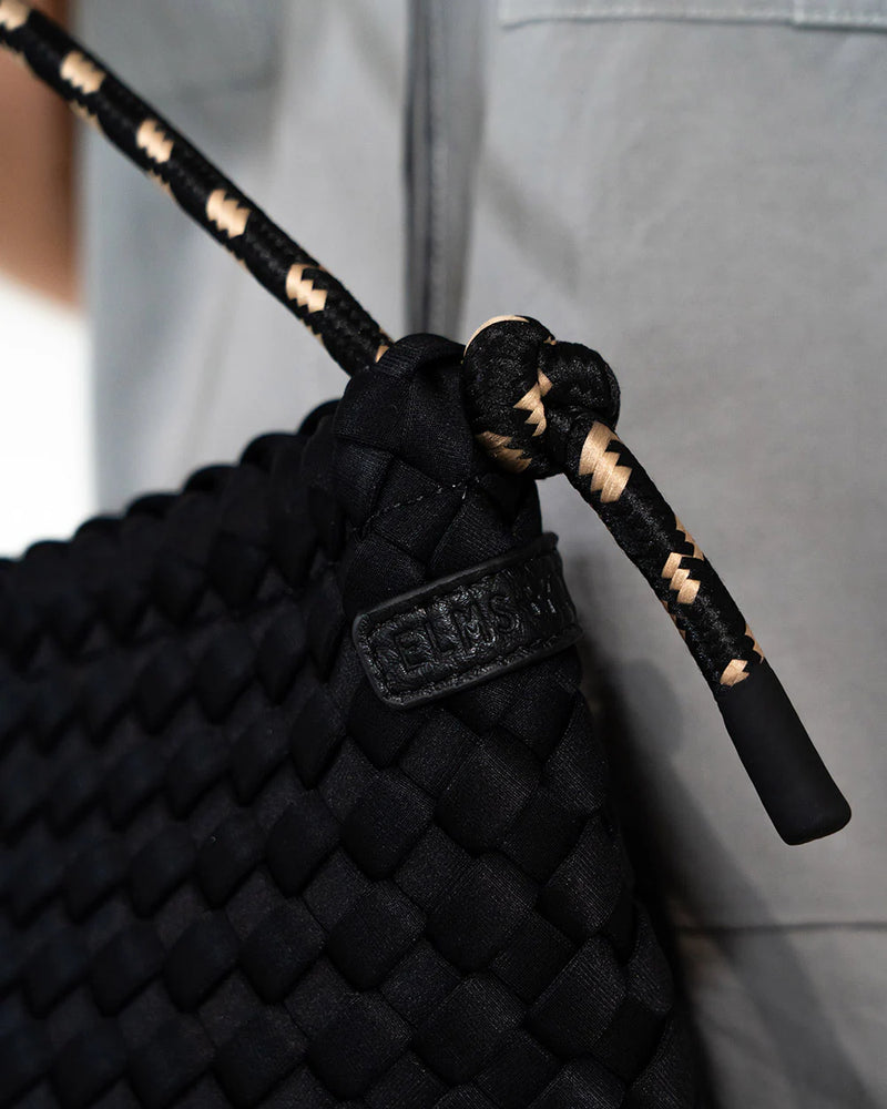 PANAMA CROSSBODY BAG | Black Neo Plait