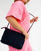PANAMA CROSSBODY BAG | Navy Plait - Darling & Domain
