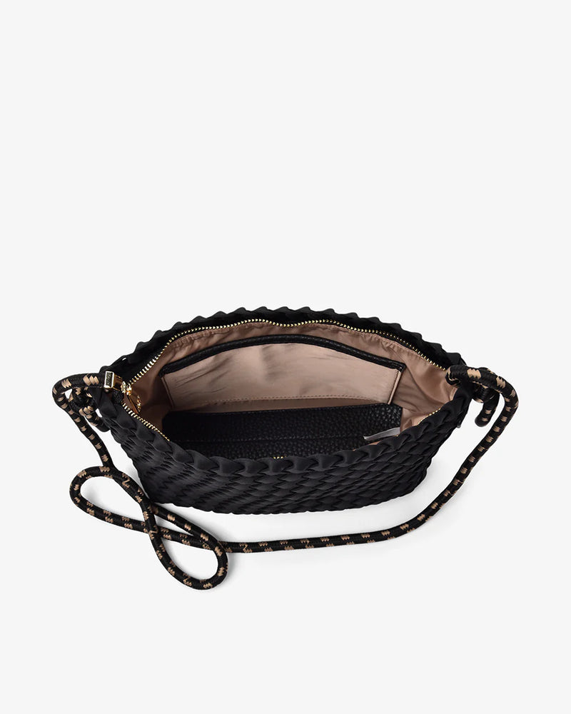 PANAMA CROSSBODY BAG | Black Neo Plait