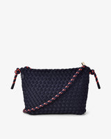 PANAMA CROSSBODY BAG | Navy Plait