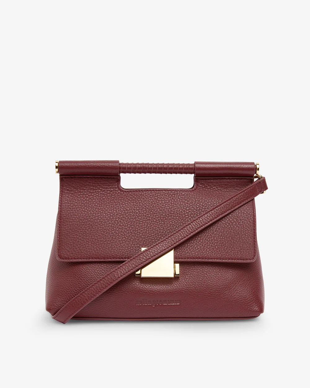 PAYTON HANDBAG in Burgundy Pebble by Arlington Milne