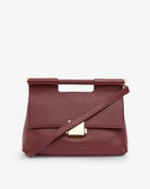 PAYTON HANDBAG in Burgundy Pebble by Arlington Milne