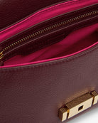 PAYTON HANDBAG in Burgundy Pebble by Arlington Milne