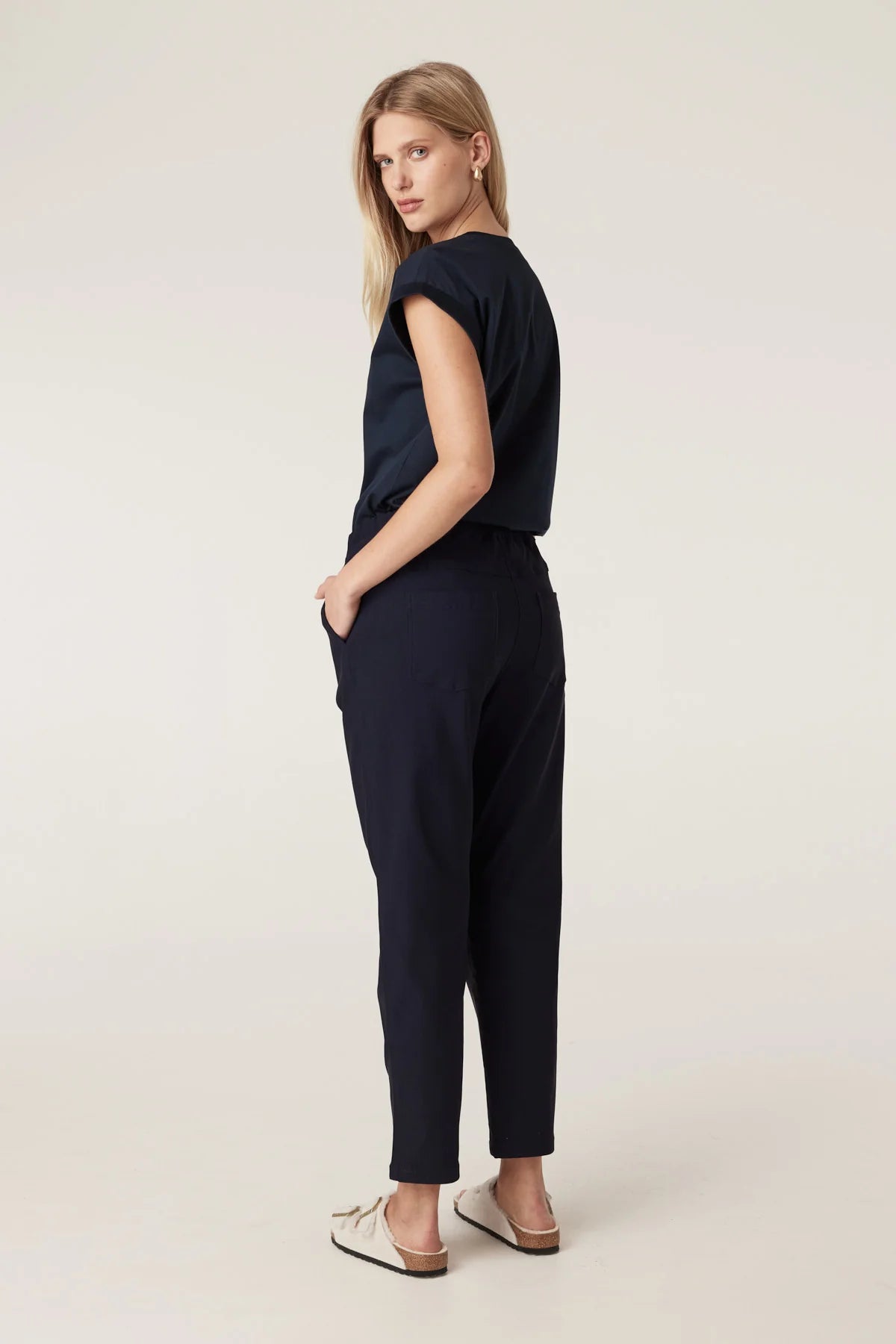 PIMA TEE in Navy by Cable Melbourne