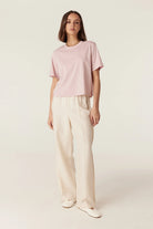 PIMA BOXY TEE in Pale Pink by Cable Melbourne