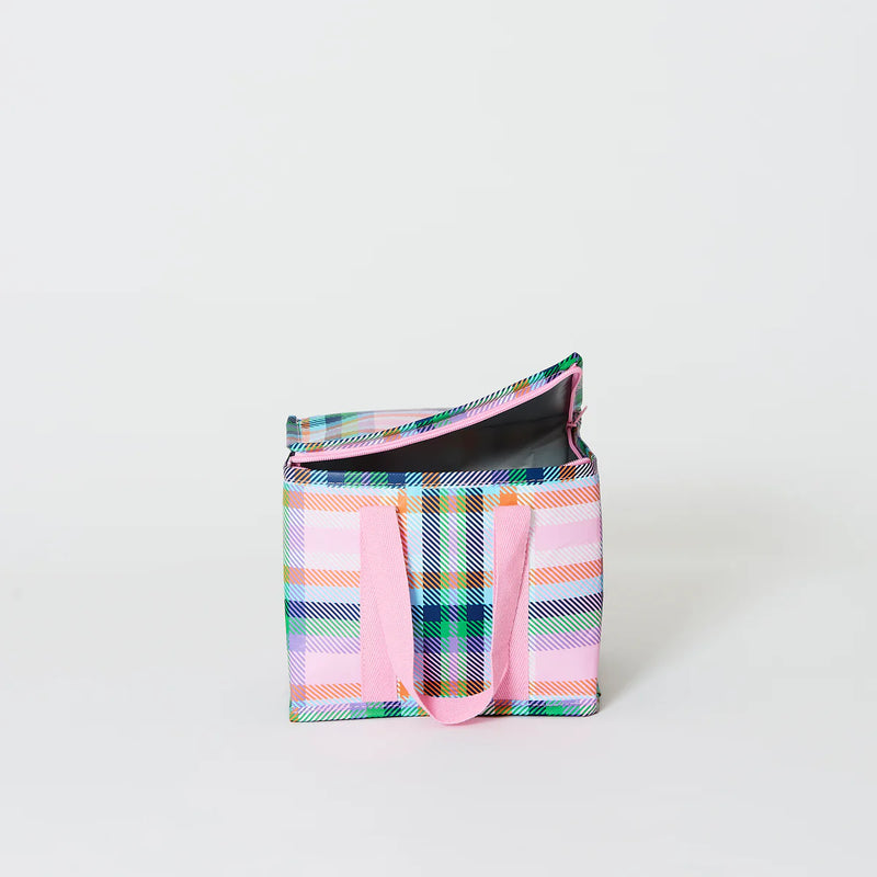 MINI INSULATED TOTE | Plaid