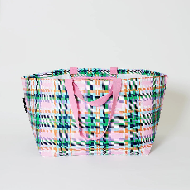 OVERSIZE TOTE | Plaid