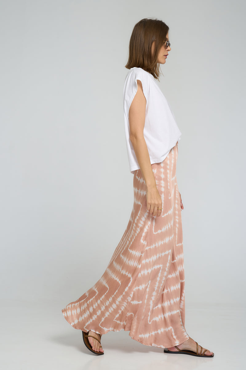 ASHBOURNE SKIRT | Celestial Tie Dye + Guava