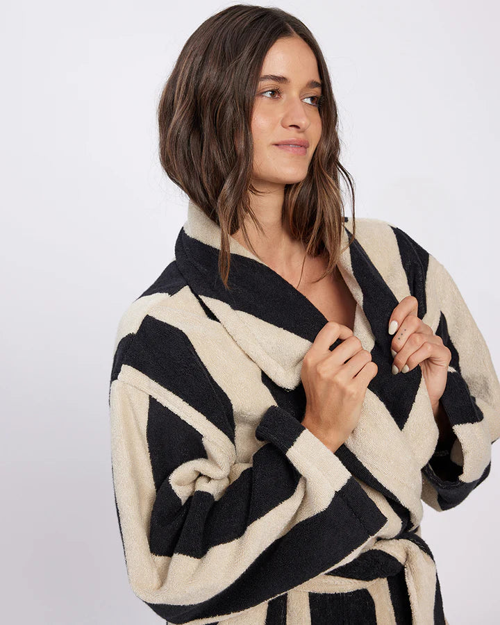 HOMMEY ROBE | Vanilla Bean Stripes