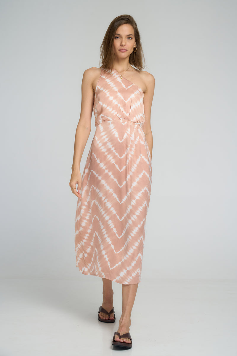 RACHEL DRESS | Celestial Tie Dye + Guava