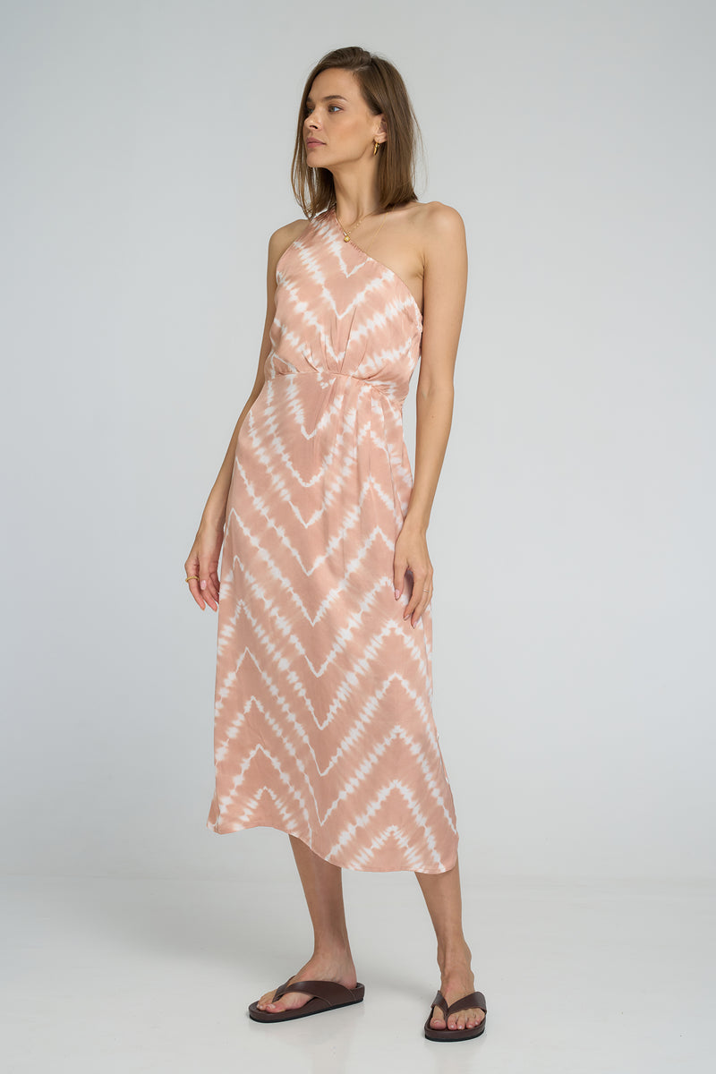 RACHEL DRESS | Celestial Tie Dye + Guava