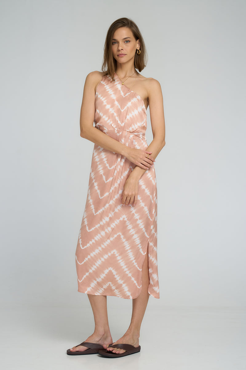 RACHEL DRESS | Celestial Tie Dye + Guava