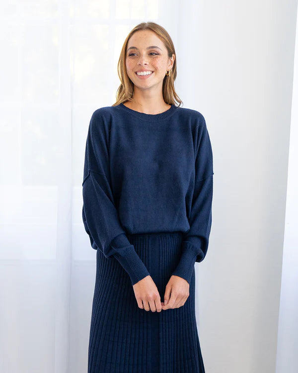 LUCY KNIT in Navy by ARLINGTON MILNE
