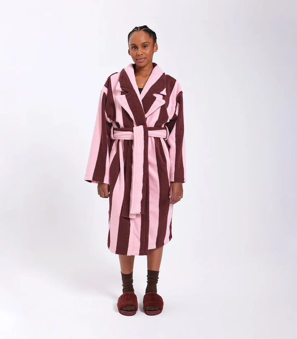 HOMMEY ROBE in Rocky Road Stripes  by Hommey
