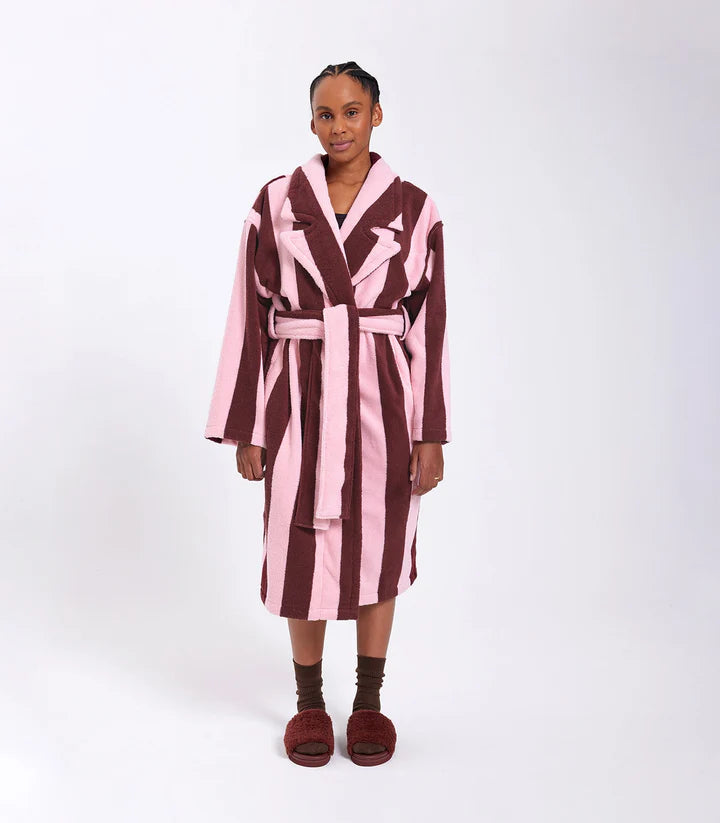 HOMMEY ROBE in Rocky Road Stripes  by Hommey