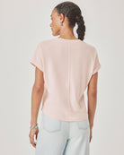 SKYE SHORT SLEEVE TEE in Rose Petal by Splendid