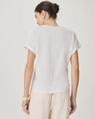 SKYE SHORT SLEEVE TEE in White by Splendid