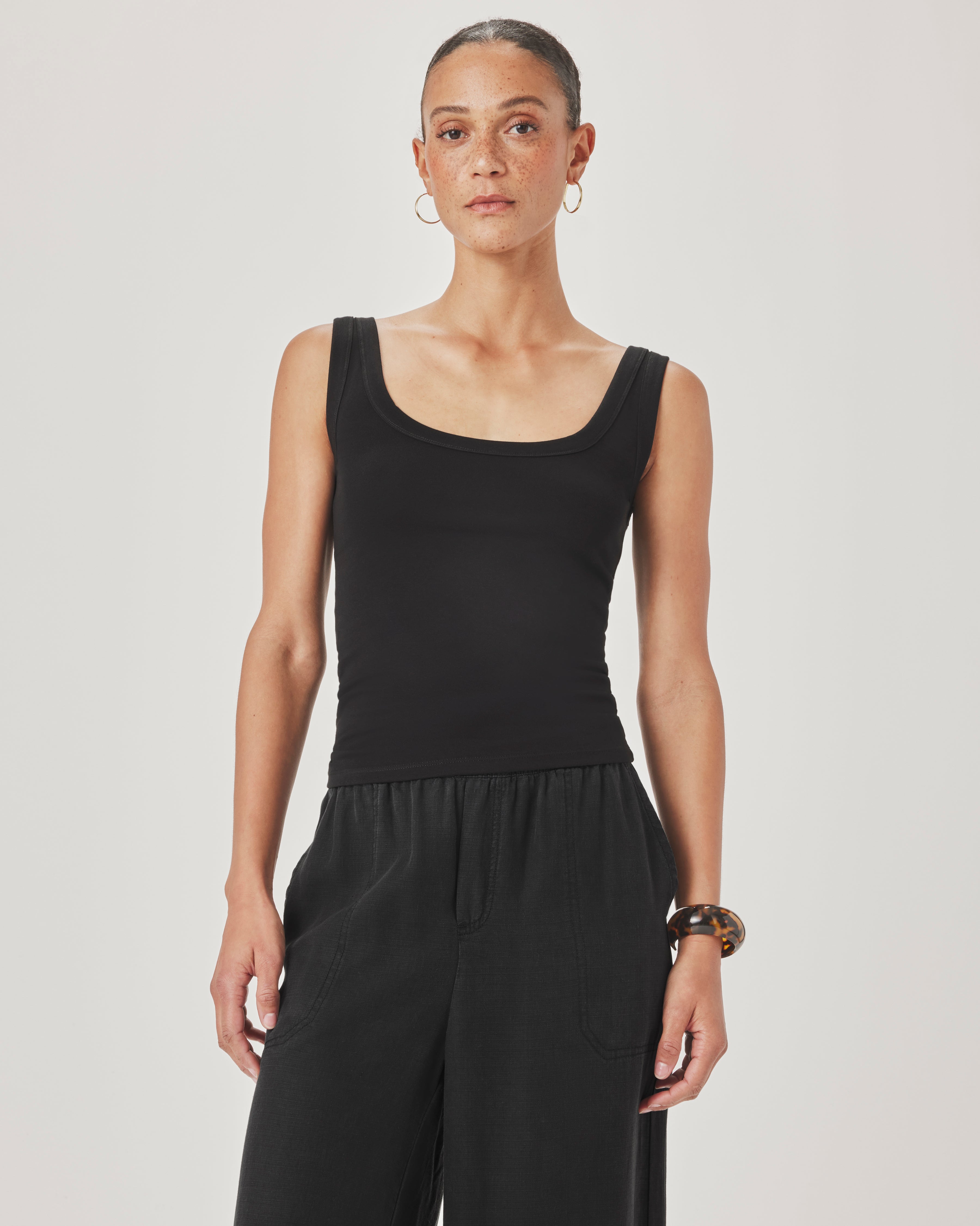 JOSIE TANK in Black by Splendid