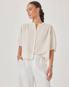 MADELYN BLOUSE in Antique Pearl by Splendid