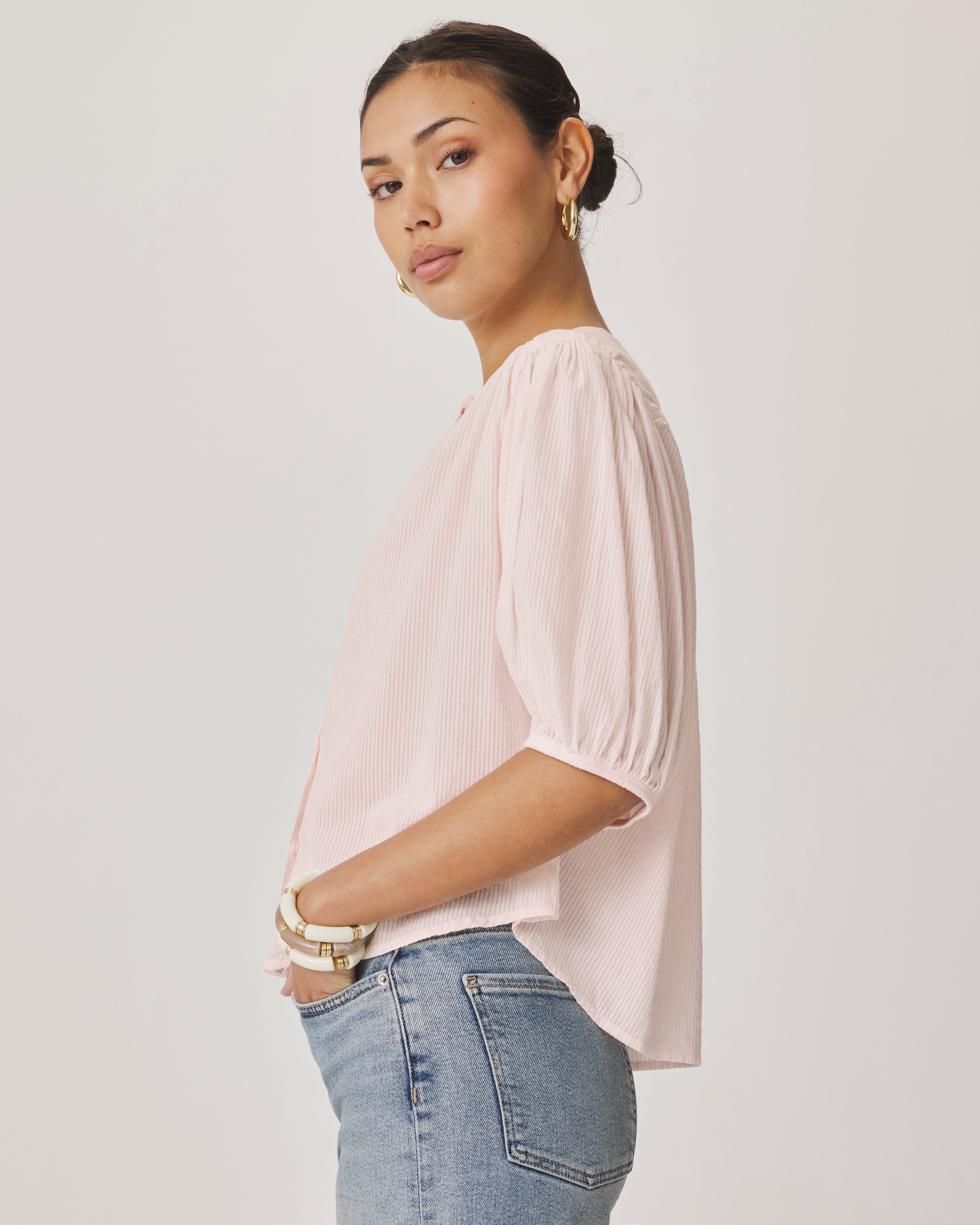 MADELYN BLOUSE in Rose Petal by Splendid