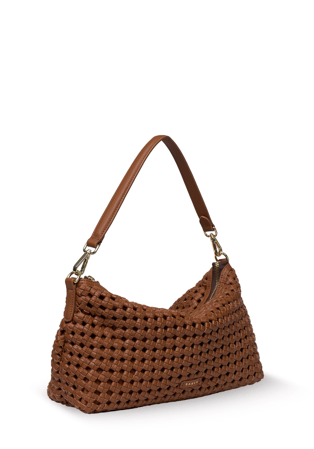 CLAUDIA SHOULDER in Tan Braid by Saben