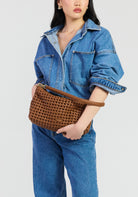 CLAUDIA SHOULDER in Tan Braid by Saben
