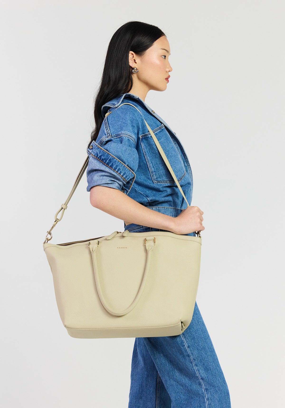 MILAN CARRY ALL in Oyster by Saben