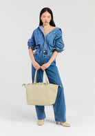 MILAN CARRY ALL in Oyster by Saben