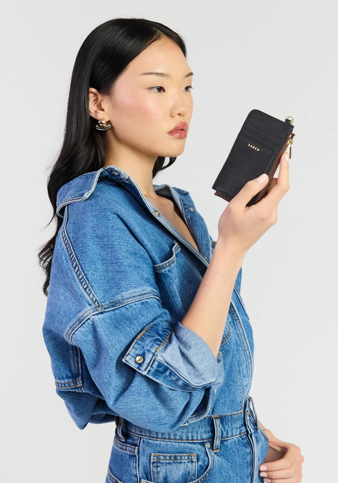 WINONA CARD HOLDER in Black by Saben